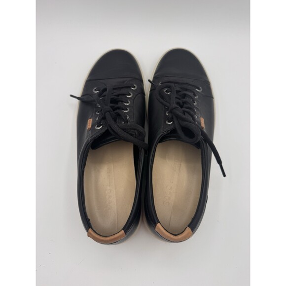 Ecco Sneakers Soft 7 Low Womens Size 9-9.5 Black Casual Walking Lace Up Shoes - Picture 8 of 16